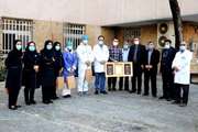 گزارش تصویری/ قدردانی گروه جهادی اربعینی ها از پرستاران بیمارستان ضیائیان به مناسبت روز پرستار