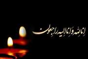 پیام تسلیت به جناب آقای مهندس علی طوسی به مناسبت درگذشت برادر گرامی ایشان