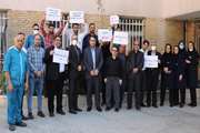 همدلی کارکنان و کادر درمان بیمارستان ضیائیان در حمایت از مردم مظلوم فلسطین در پی بمباران بیمارستان المعمدانی غزه