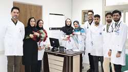 تجلیل از اساتید و اعضای هیأت علمی بیمارستان ضیائیان به مناسبت روز استاد