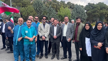 حضور بیمارستان ضیائیان در تجمع اعتراضی دانشگاهیان و کادر سلامت در محکومیت حملات به مراکز درمانی