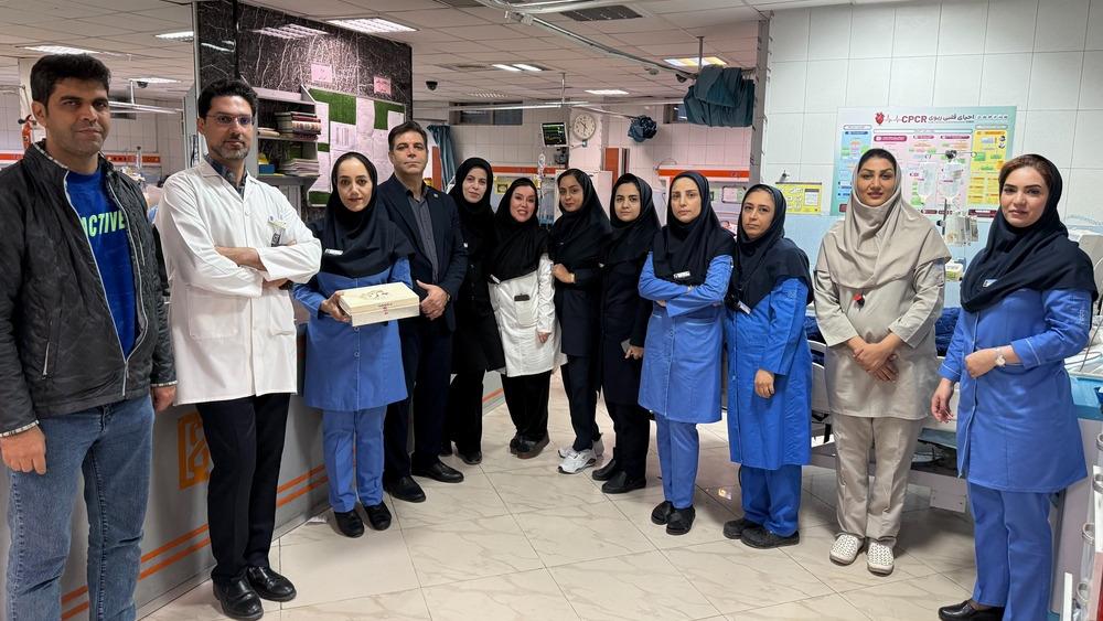 بازدید نوروزی رئیس بیمارستان ضیائیان از بخش‌های درمانی و پشتیبانی | تقدیر از تلاش‌های شبانه‌روزی کادر سلامت